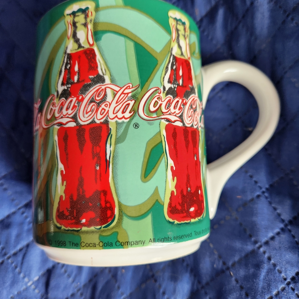 Coca Cola Red and Teal Mug